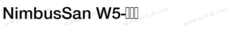 NimbusSan W5字体转换